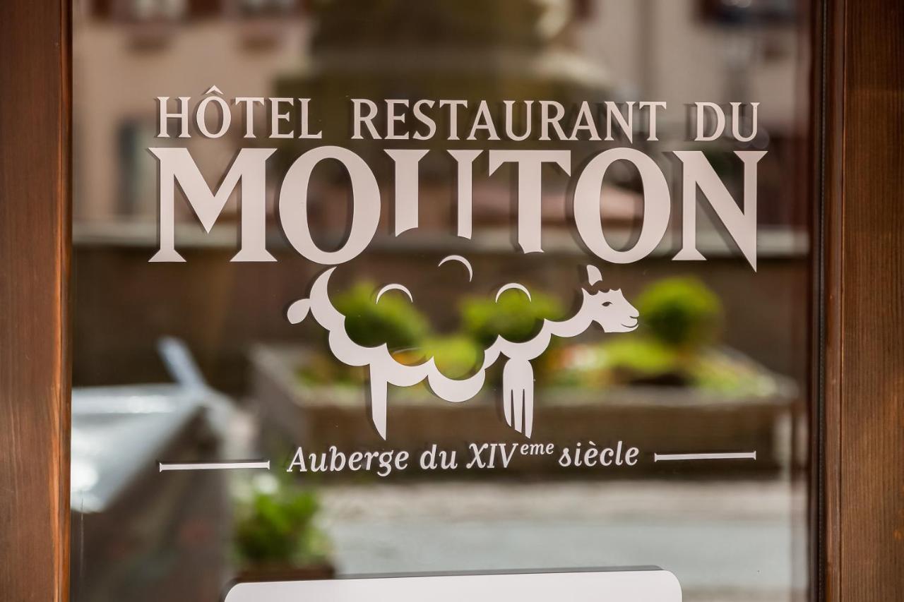 Logis Hotel-Restaurant Du Mouton Ribeauvillé Buitenkant foto